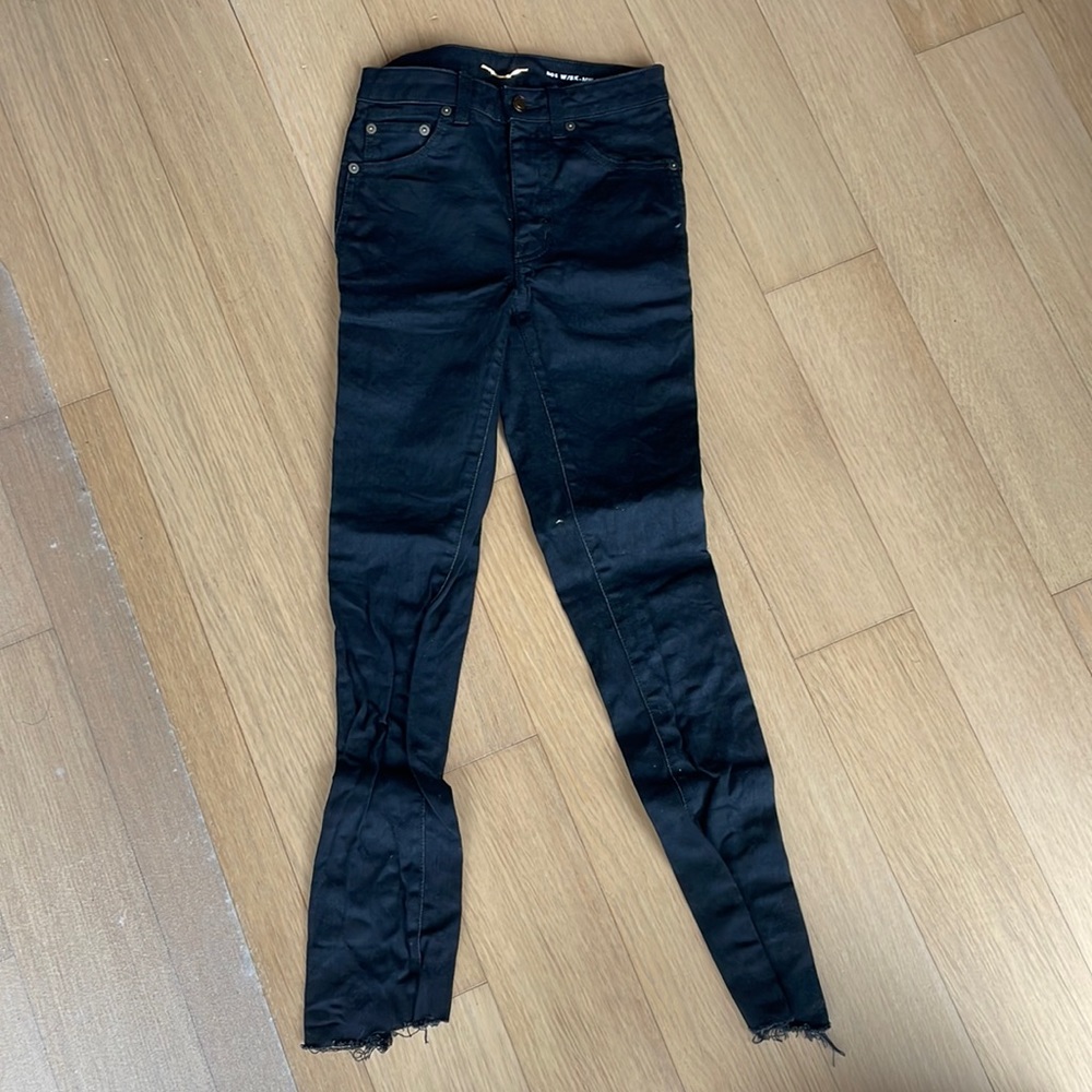 Saint Laurent Black Skinny Jeans 26 x 36.5